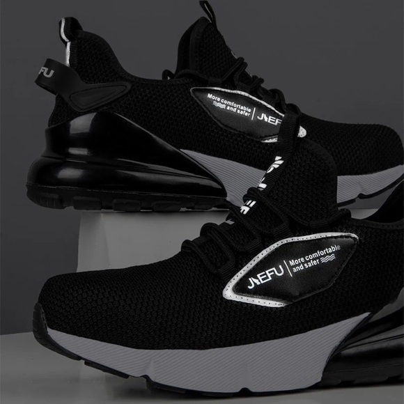 Men's work shoes with anti-slip steel toe cap - Picture 10 of 12